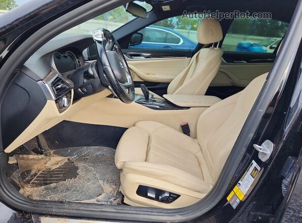 WBAJA9C57JB033206 2018 BMW 5 SERIES Blue წინა სალონის ხედი