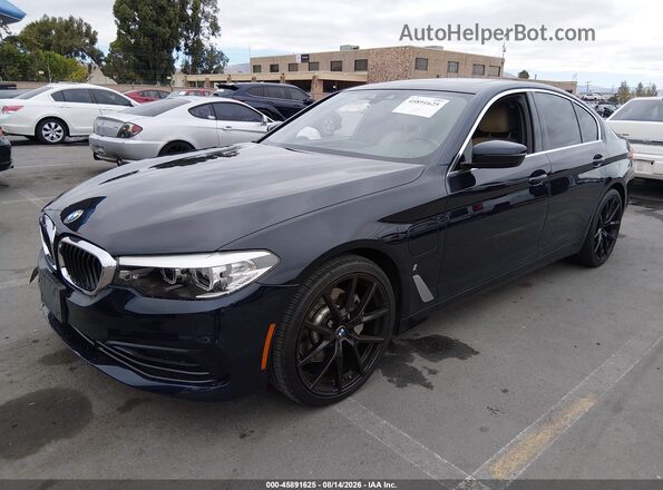 WBAJA9C57KB254354 2019 BMW 5 SERIES Blue წინა მარცხენა ხედი სამი მეოთხედიდან