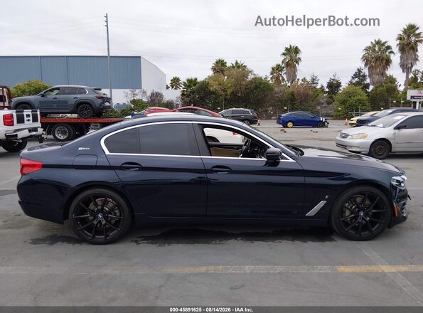WBAJA9C57KB254354 2019 BMW 5 SERIES Blue უკანა სალონის ხედი