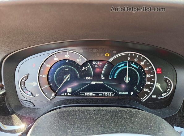 WBAJB1C52KB375162 2019 BMW 5 SERIES Gray Սարքավորումների վահանակի տեսք