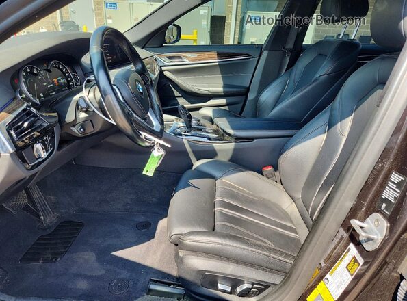 WBAJB1C52KB375162 2019 BMW 5 SERIES Gray Սալոնի դիմացի տեսք