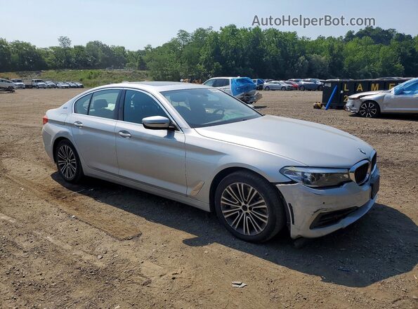 WBAJB1C53JB085253 2018 BMW 5 SERIES Silver Przód prawy