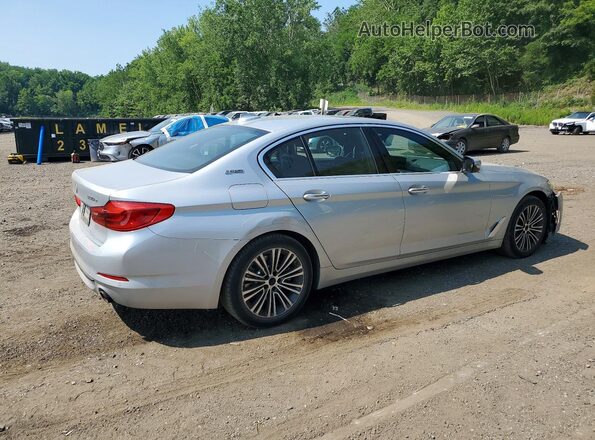 WBAJB1C53JB085253 2018 BMW 5 SERIES Silver Tył prawy
