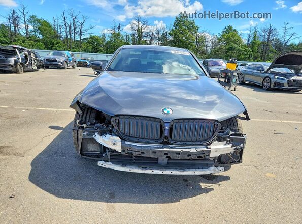 WBAJB1C57JB085188 2018 BMW 5 SERIES Gray Հետևի տեսք