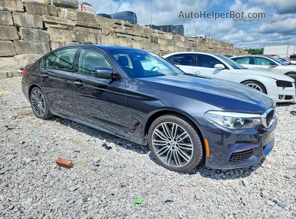 WBAJB1C58JB374872 2018 BMW 5 SERIES Серый Передняя правая четверть