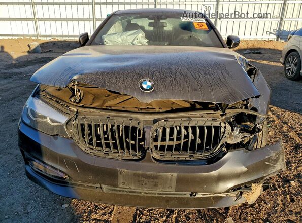WBAJB1C59JB084611 2018 BMW 5 SERIES Black Դիմացի տեսք