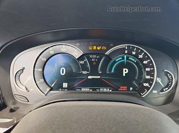 WBAJB1C59KB375191 2019 BMW 5 SERIES Gray Widok zestawu wskaźników
