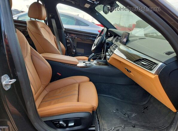 WBAJB1C59KB375191 2019 BMW 5 SERIES Gray Widok wnętrza z przodu