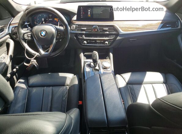 WBAJB1C5XKB376804 2019 BMW 5 SERIES White Widok deski rozdzielczej