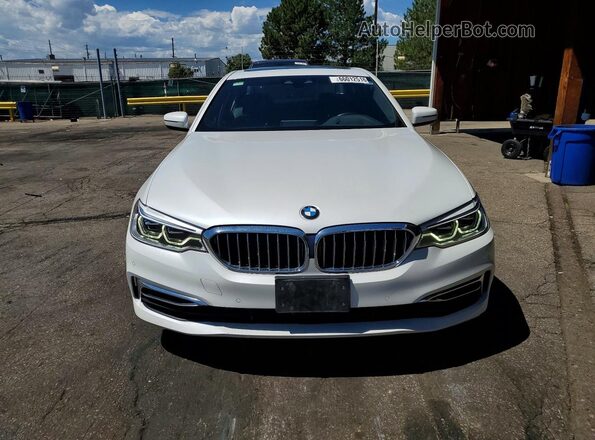 WBAJB1C5XKB376804 2019 BMW 5 SERIES White Widok z przodu