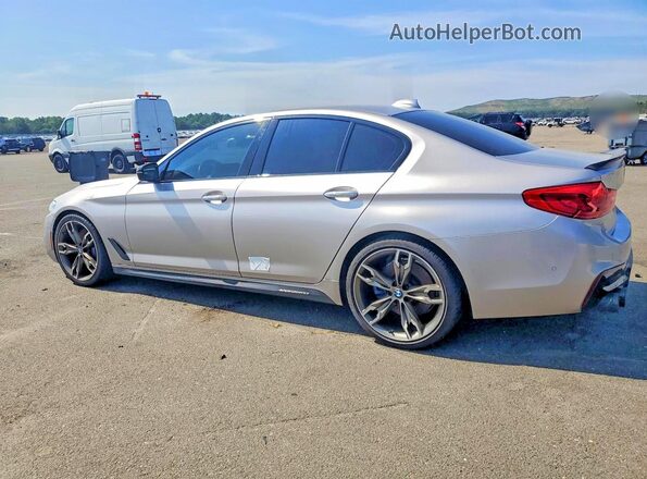WBAJB9C50JB036378 2018 BMW M5 Silver უკანა მარცხენა