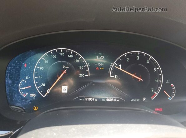 WBAJB9C50KB464047 2019 BMW M5 Black Widok zestawu wskaźników