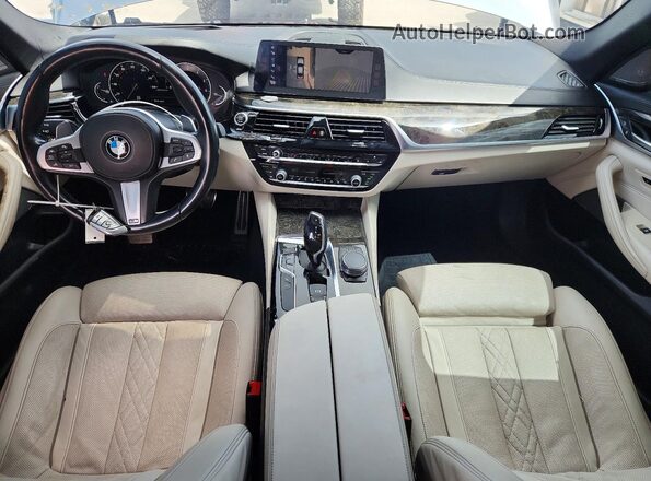 WBAJB9C51JB049205 2018 BMW M5 Gray Առջևի վահանակի տեսք