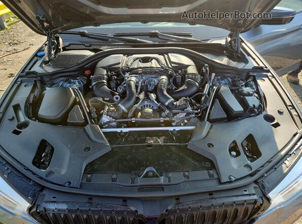 WBAJB9C52KB287713 2019 BMW M5 Gray Widok wnętrza z tyłu