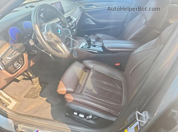 WBAJB9C52KB287713 2019 BMW M5 Gray Widok wnętrza z przodu