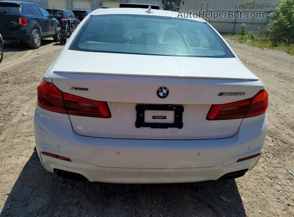 WBAJB9C54JG464456 2018 BMW M5 White Հետևի տեսք
