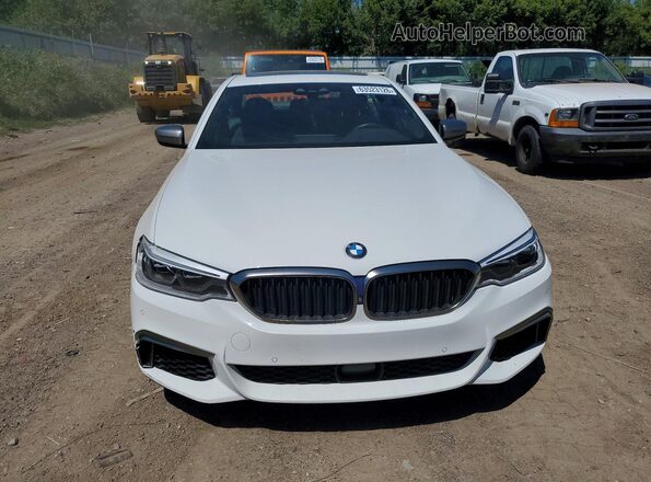 WBAJB9C54JG464456 2018 BMW M5 White Դիմացի տեսք