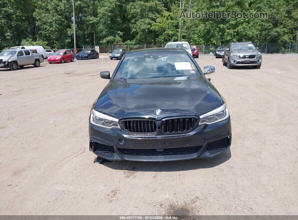 WBAJB9C59JB049453 2018 BMW 5 SERIES Black Widok zestawu wskaźników