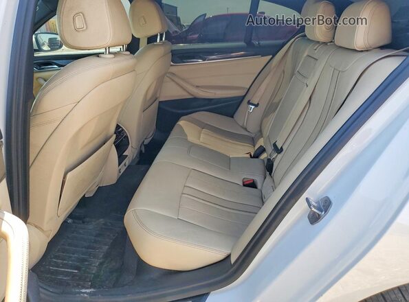 WBAJE5C31HG914931 2017 BMW 5 SERIES White Rear seats view