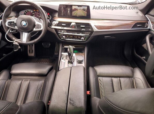 WBAJE5C36HG478304 2017 BMW 5 SERIES Black Widok deski rozdzielczej