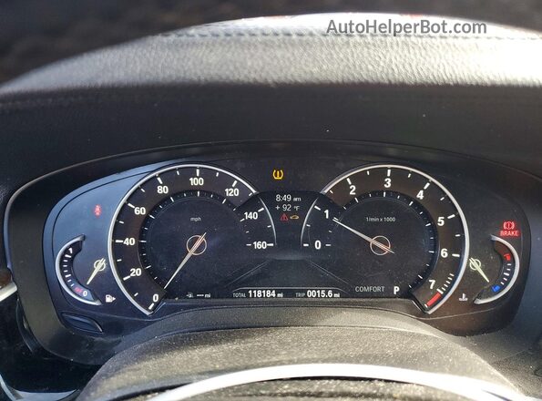 WBAJE5C3XHG914832 2017 BMW 5 SERIES Синий Вид щитка приборов