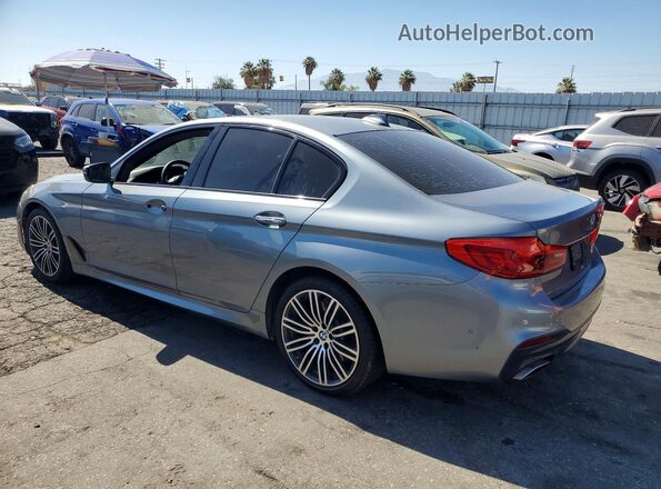 WBAJE5C3XHG916760 2017 BMW 5 SERIES Silver Trasero izquierdo