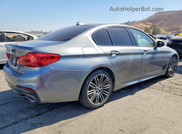 WBAJE5C3XHG916760 2017 BMW 5 SERIES Silver Trasero derecho