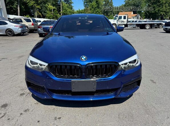 WBAJE5C51JWA95211 2018 BMW 5 SERIES Blue უკანა ხედი