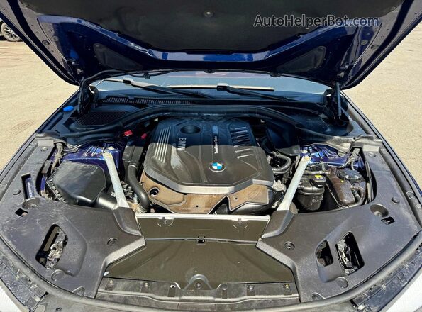 WBAJE5C51JWA95211 2018 BMW 5 SERIES Blue წინა სალონის ხედი
