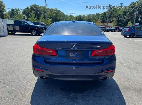 WBAJE5C51JWA95211 2018 BMW 5 SERIES Blue წინა ხედი