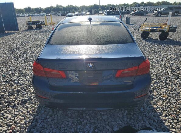 WBAJE5C51KWW15860 2019 BMW 5 SERIES Синий Вид сзади
