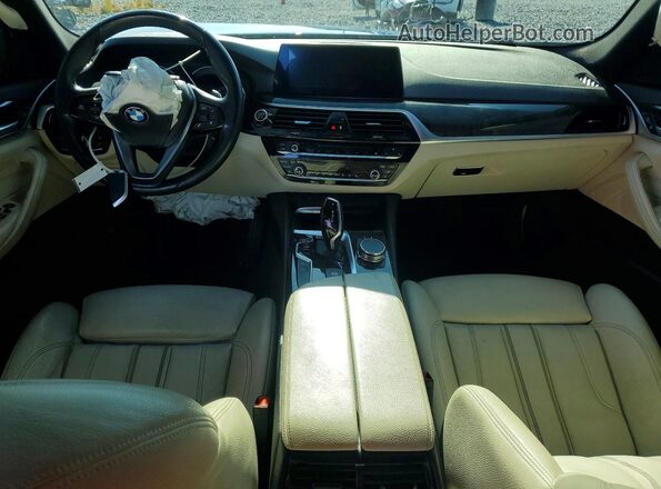 WBAJE5C51KWW15860 2019 BMW 5 SERIES Синий Вид панели приборов