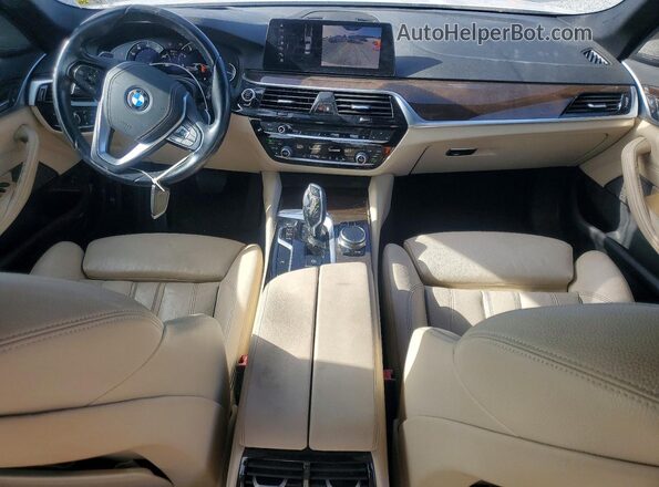 WBAJE5C53JG918003 2018 BMW 5 SERIES White Widok deski rozdzielczej