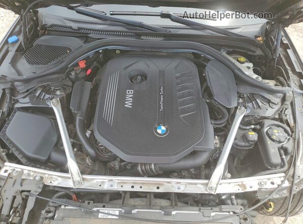 WBAJE5C56JWA96533 2018 BMW 5 SERIES Gray Rear interior view