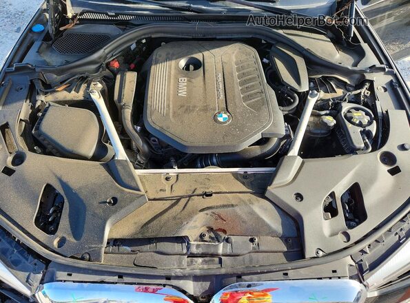 WBAJE5C56KWW02814 2019 BMW 5 SERIES Black უკანა სალონის ხედი