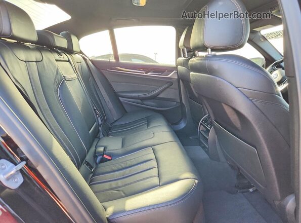 WBAJE5C56KWW02814 2019 BMW 5 SERIES Black უკანა სავარძლების ხედი