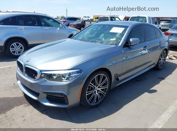 WBAJE5C56KWW26563 2019 BMW 5 SERIES Silver Առջևի ձախ երեք քառորդ տեսարան