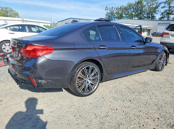WBAJE5C58JWA97487 2018 BMW 5 SERIES Black Rear right