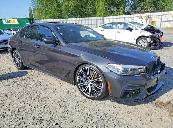 WBAJE5C58JWA97487 2018 BMW 5 SERIES Black Front right