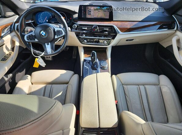 WBAJE5C58KWA98723 2019 BMW 5 SERIES Black Вид панелі приладів