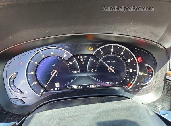 WBAJE7C33HG479504 2017 BMW 5 SERIES Charcoal ხელსაწყოთა პანელის ხედი