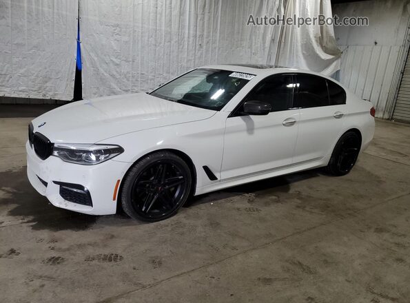 WBAJE7C34HG887932 2017 BMW 5 SERIES Белый Вид наклейки с VIN-кодом