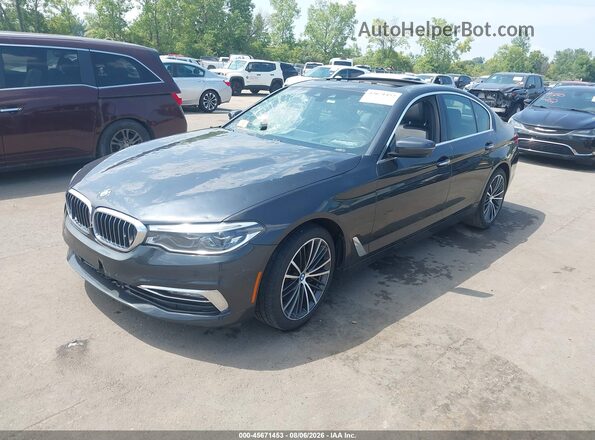 WBAJE7C35HG886997 2017 BMW 5 SERIES Gray Front left