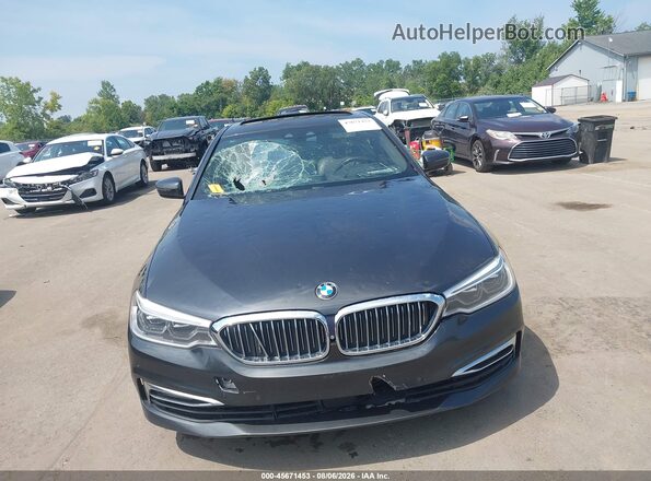 WBAJE7C35HG886997 2017 BMW 5 SERIES Gray Instrument cluster view