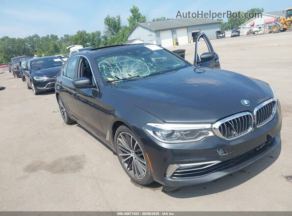 WBAJE7C35HG886997 2017 BMW 5 SERIES Gray Front view