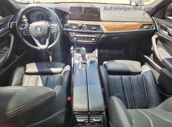 WBAJE7C51JWC56832 2018 BMW 5 SERIES Black Вид панелі приладів