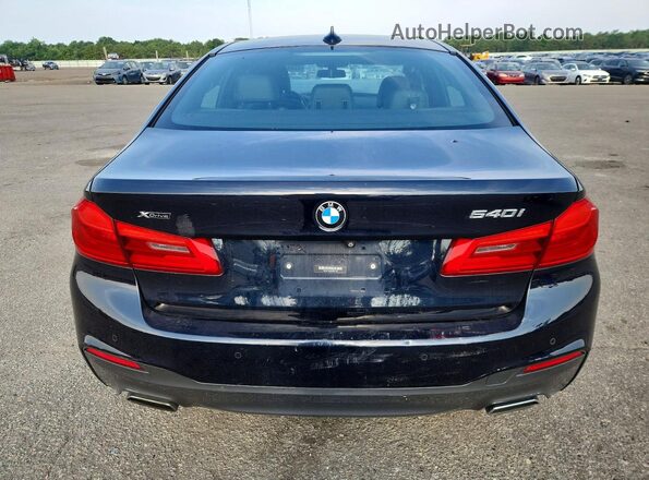 WBAJE7C54KWW07540 2019 BMW 5 SERIES Black უკანა ხედი