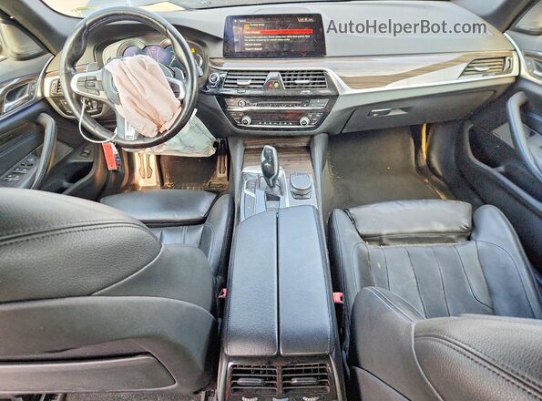 WBAJE7C54KWW07540 2019 BMW 5 SERIES Black წინა პანელის ხედი