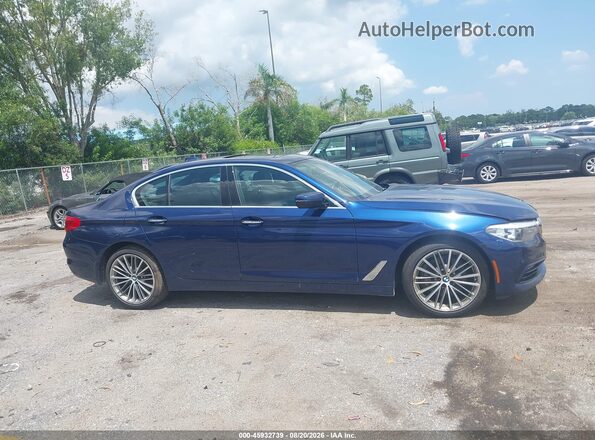 WBAJE7C55JG891379 2018 BMW 5 SERIES Blue Սարքավորումների վահանակի տեսք