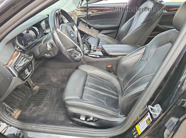 WBAJE7C55JG892225 2018 BMW 5 SERIES Black Front interior view